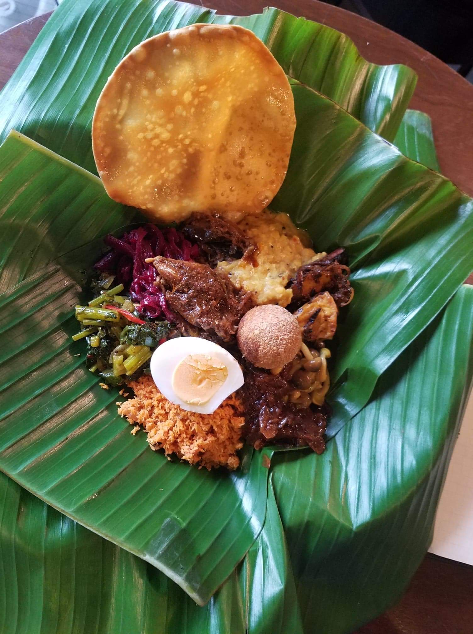 スリランカカレーのバナナリーフ包み　Sri lankan Bananaleaf の画像